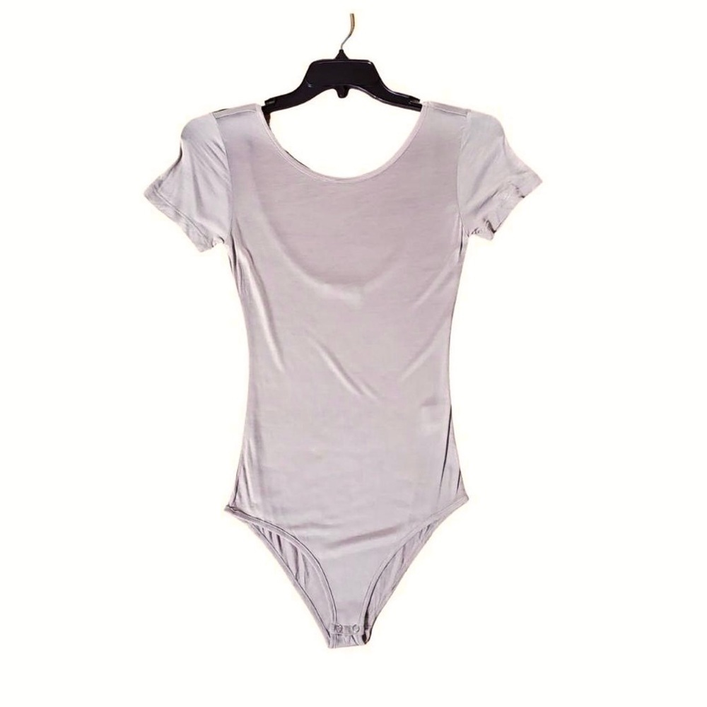 Amomento rayon plunge back bodysuit NWOT